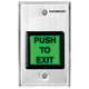 Square Illuminated Pushbutton Request-to-Exit Stainless steel Plate, Weatherproof - SD-7202GC-PEQ Square Illuminated Pushbutton Request-to-Exit Stainless steel Plate, Weatherproof - SD-7202GC-PEQ